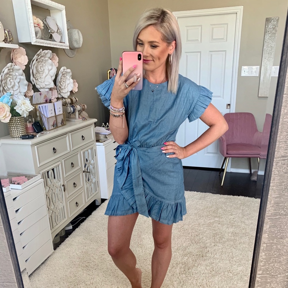 Étophe Studios Chambray Wrap Dress